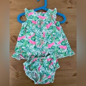 Lilly Pulitzer 12-18M Infant Dress with Diaper Cover